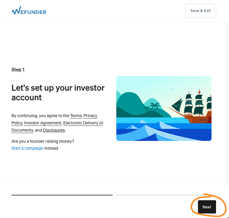 Setup Investor Profile